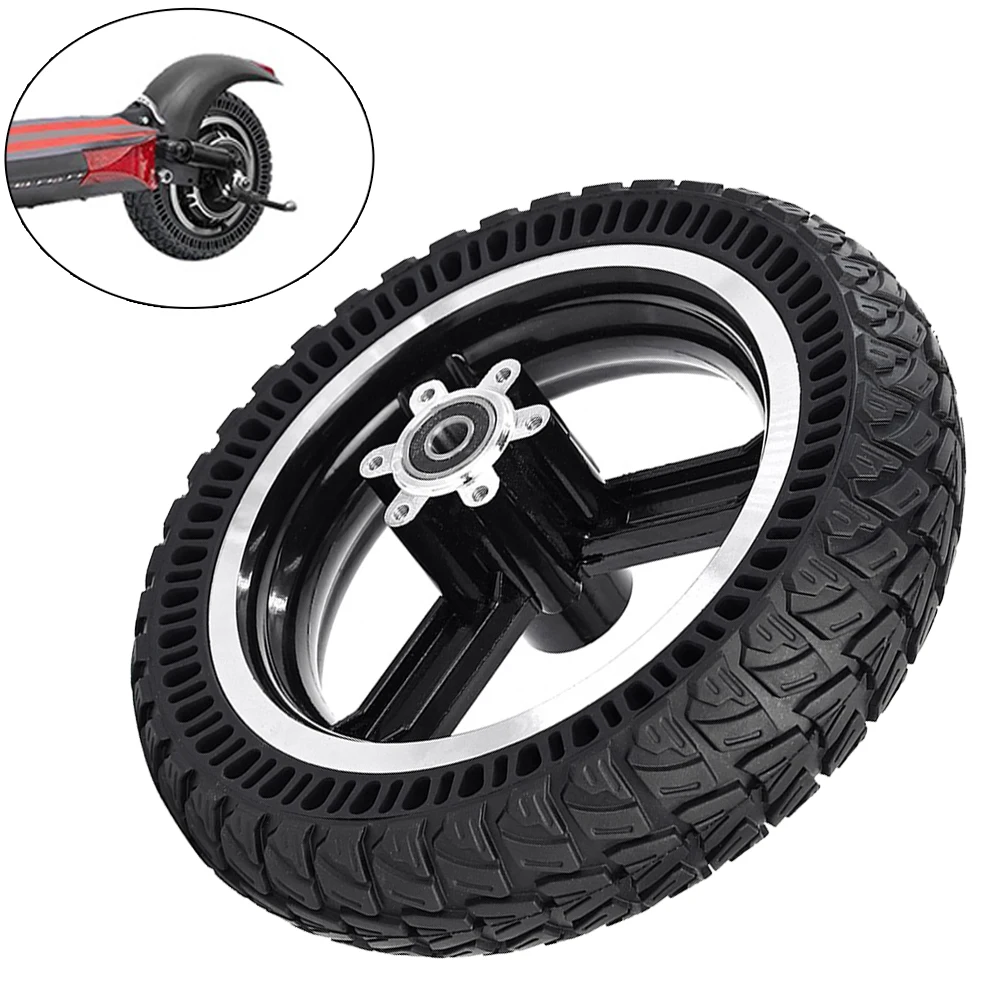 

Solid Tire Rear Wheel Wheel Outdoor Sports Electric Scooter Rubber+steel Solid 9x2.25inch Black Hub For Kugoo M4