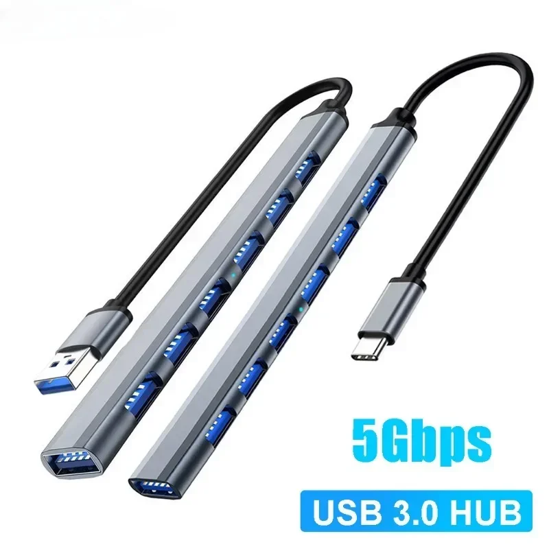 USB-концентратор 3.0 2.0 USB C Type мульти-сплиттер высокоскоростной 5 Гбит/с для ПК