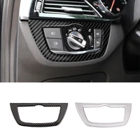 for bmw 5 series g30 6gt g32 18 20 carbon fiber color front head light control switch decorate frame car interior accessories
