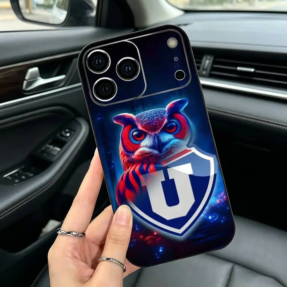 Фото Чехол для телефона C-Club U-Universidad de Chile для iPhone 11 12 13 14 15 16 17Pro, MAX, мягкий черный противоударный чехол №5