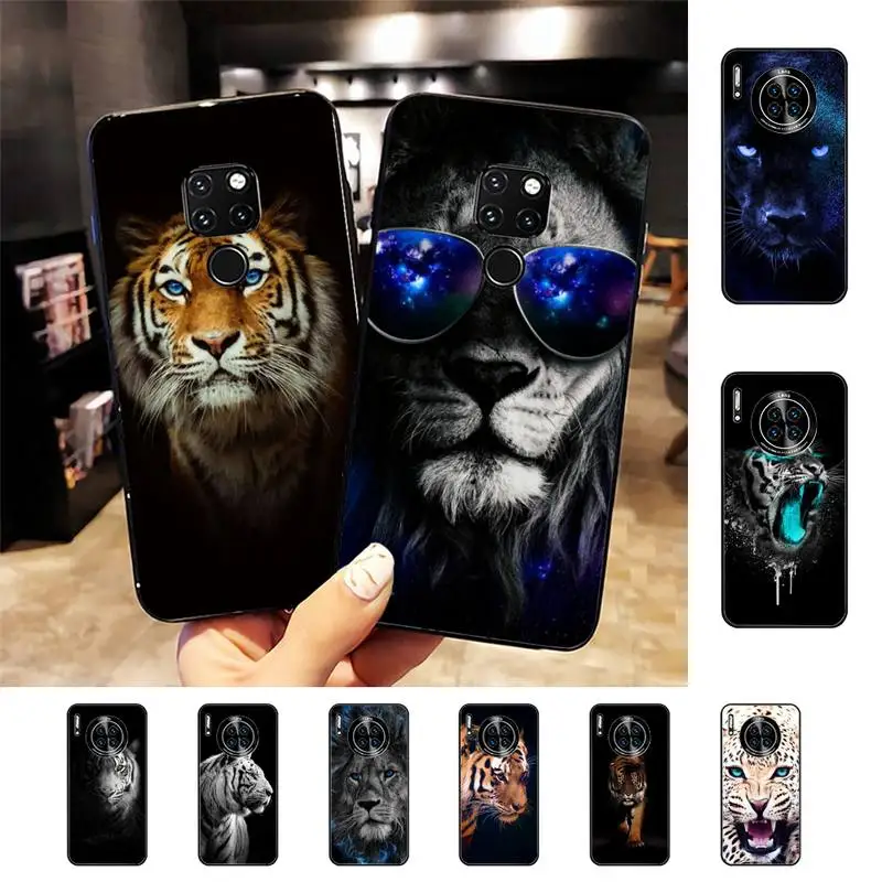 

Animal Lion tiger Phone Case for Huawei Mate 20 10 9 40 30 lite pro X Nova 2 3i 7se