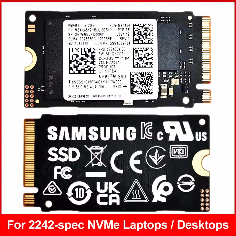 新品同様✨ Samsung PM9B1 1TB NVMe／PCIE4／2242 SAMSUNG PM9B1 512 ГБ 1 ТБ M.2 2242 NVMe PCIe Gen 4x4 TLC