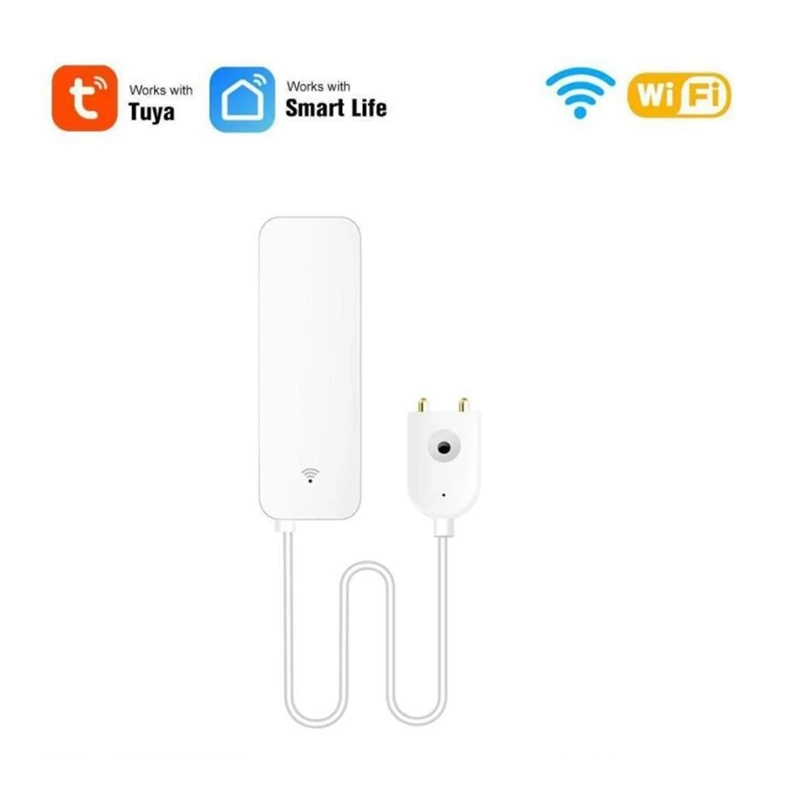 

Tuya Wifi Water Leak Sensor, Water Leak Detector,Smart Life APP Notification Alerts,Water Flood Leak Alarm Home Securit