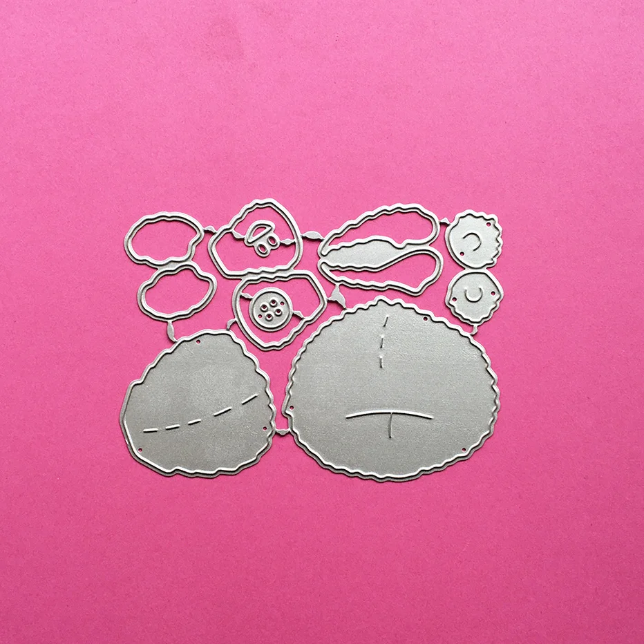 Сборные Вырубные штампы с медведем оформление сделай сам бумажные подарочные