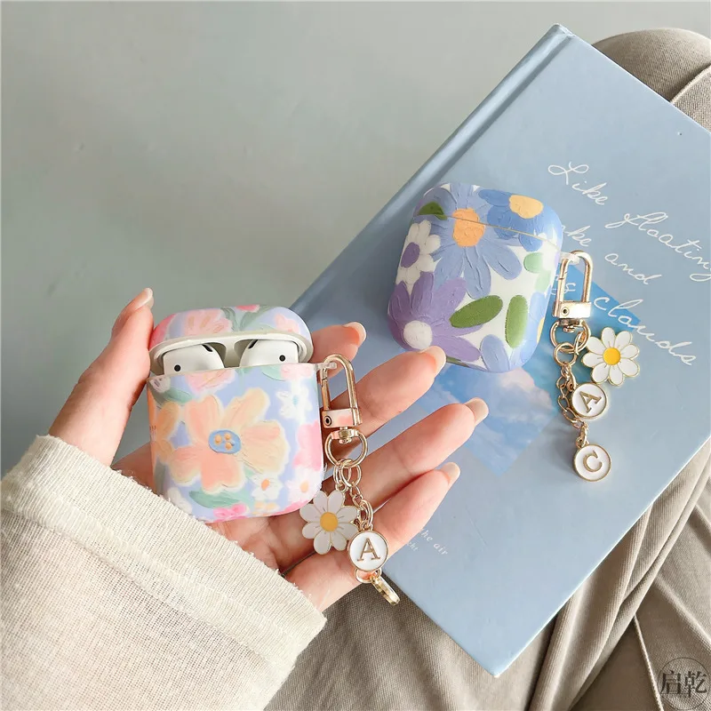 

Силиконовый чехол для наушников Airpods Pro 3, с рисунком цветов