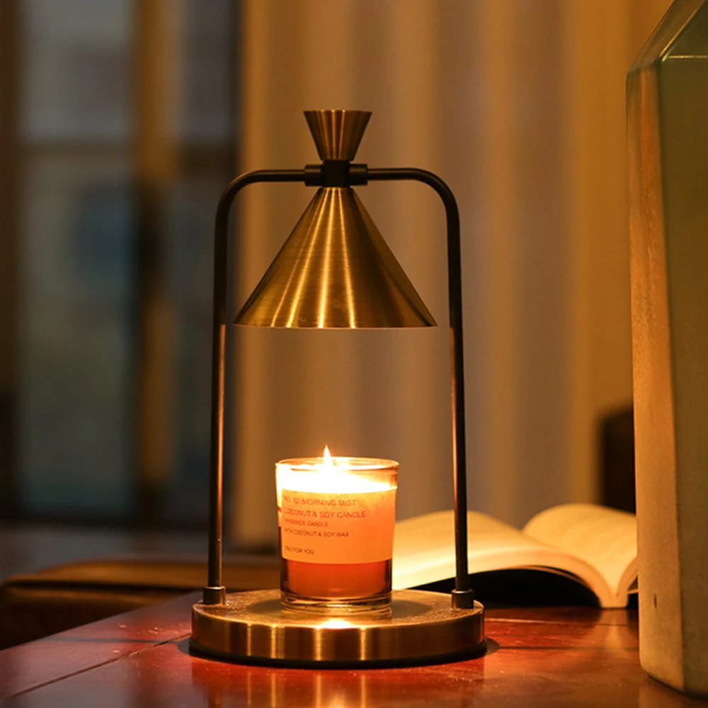 

Electric Wax Melt Lamp Candle Warmer Creative Modern For Spa Club Bedroom Aromatherapy Table Bedside Decor Romantic Table Lam