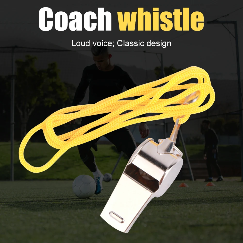 

Metal Whistle Referee Sport Rugby Iron Whistles Loud Sound Soccer Football Basketball Party Training School Cheerleading Tools