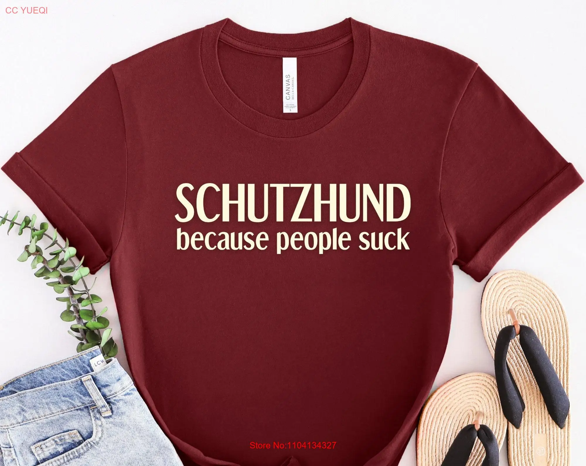 Футболка Schutzhund Because People Suck IGP IPO Protections Sports Dog Training K9 с длинными или короткими