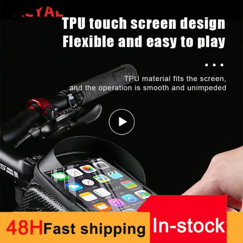 

Riding Equipment Bicycle Packet Anti-splashing Waterproof Riding Bag 2l Touch Screen Mountain Bike Upper Pipe Bag Two-way Zipper
