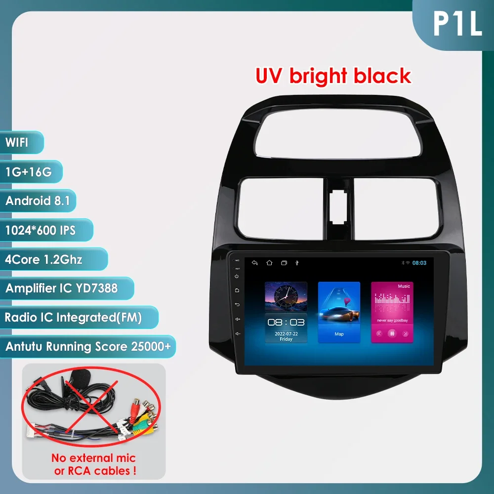 

Автомобильное радио Android для Chevrolet Spark Beat Matiz Creative M300, автомобильная стереосистема, аудио, мультимедийный плеер, GPS Carplay, автомобильный экран