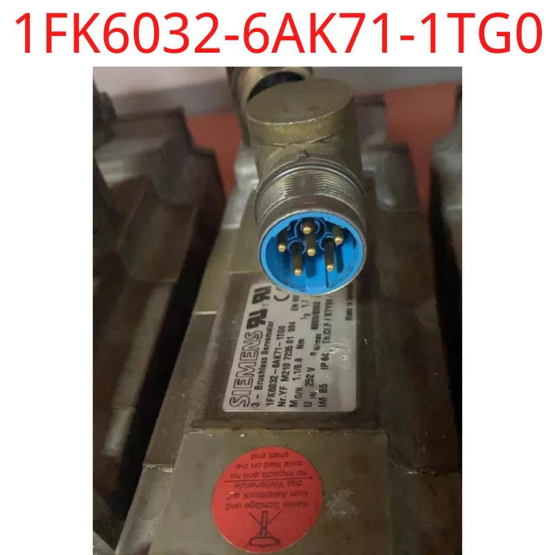 

Used test ok 1FK6032-6AK71-1TG0 Synchronous servo motor 1FK6 6-pole motor 1.1Nm, 100K, 6000rpm Naturally cooled IM B5 (V1, V3) P