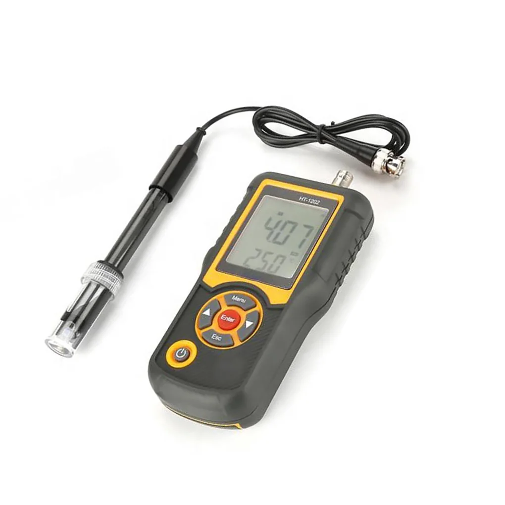 

HT-1202 PH Temperature Meters Digital pH Value Tester Household Outdoor Liquid Purity Detector Automated Convenient