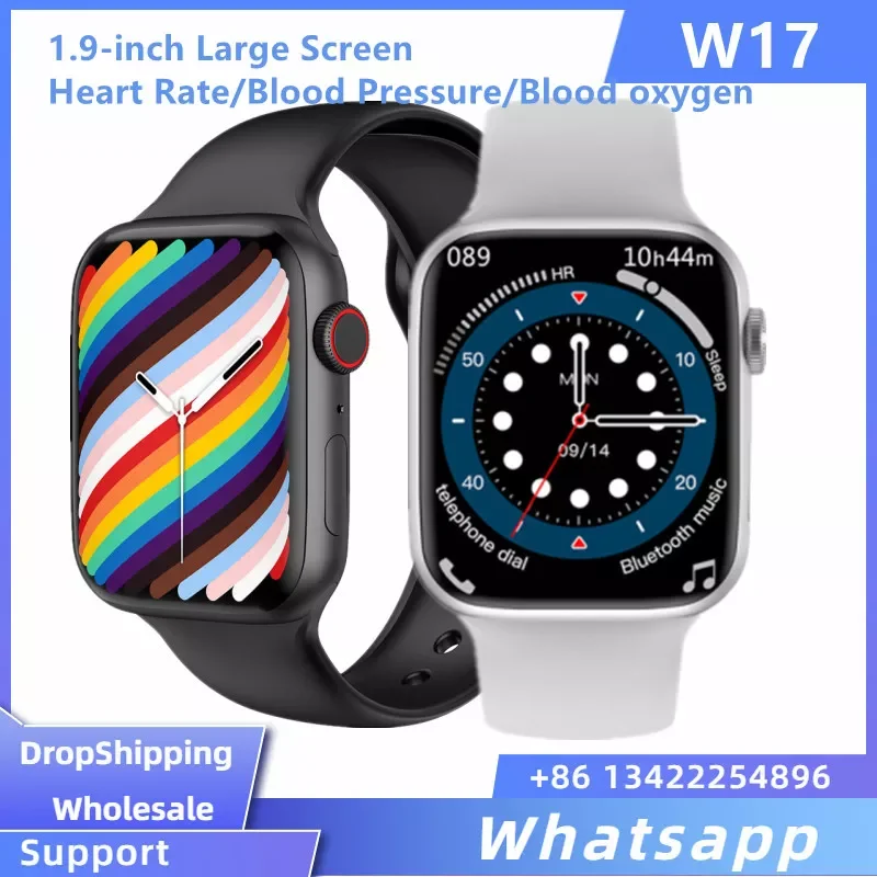 

2022 New IWO W17 Series 7 Smart Watch Bluetooth Calling Sleep Health Monitoring 1.9 inch Smartwatch PK13 W27 W37 Pro for Huawei