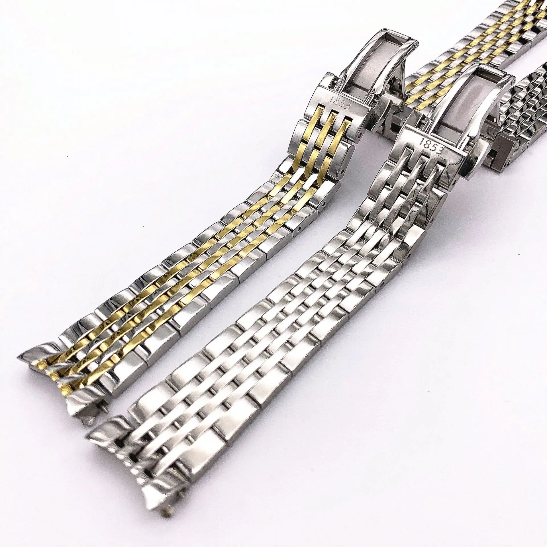 

Классический Браслет для часов TISSOT LE LOCLE T41 T006, цельная стальная двойная безопасная Пряжка, браслет, 1920 мм
