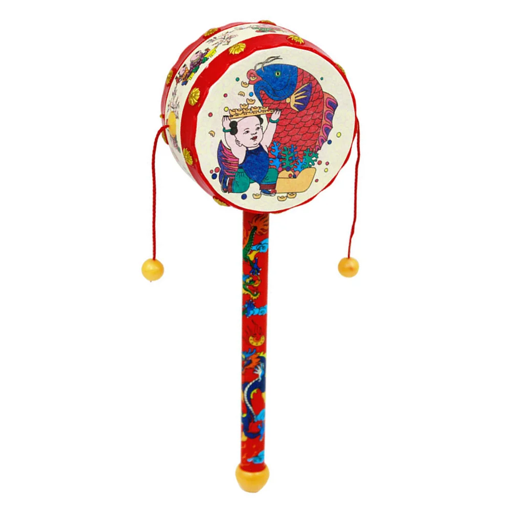 

Baby Drumkids Toy Wooden Hand Drums Musicaltoys Bells Shaker Set Gift Newborn Gifts Girl Educational Percussionmusic