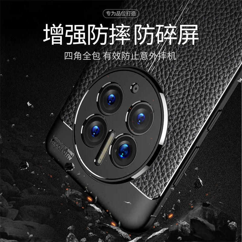 For Cover Huawei Mate 50 Pro Case For Huawei Mate 50 Pro Capa Shockproof Bumper Soft TPU Leather Cover For Fundas Mate 50 Pro