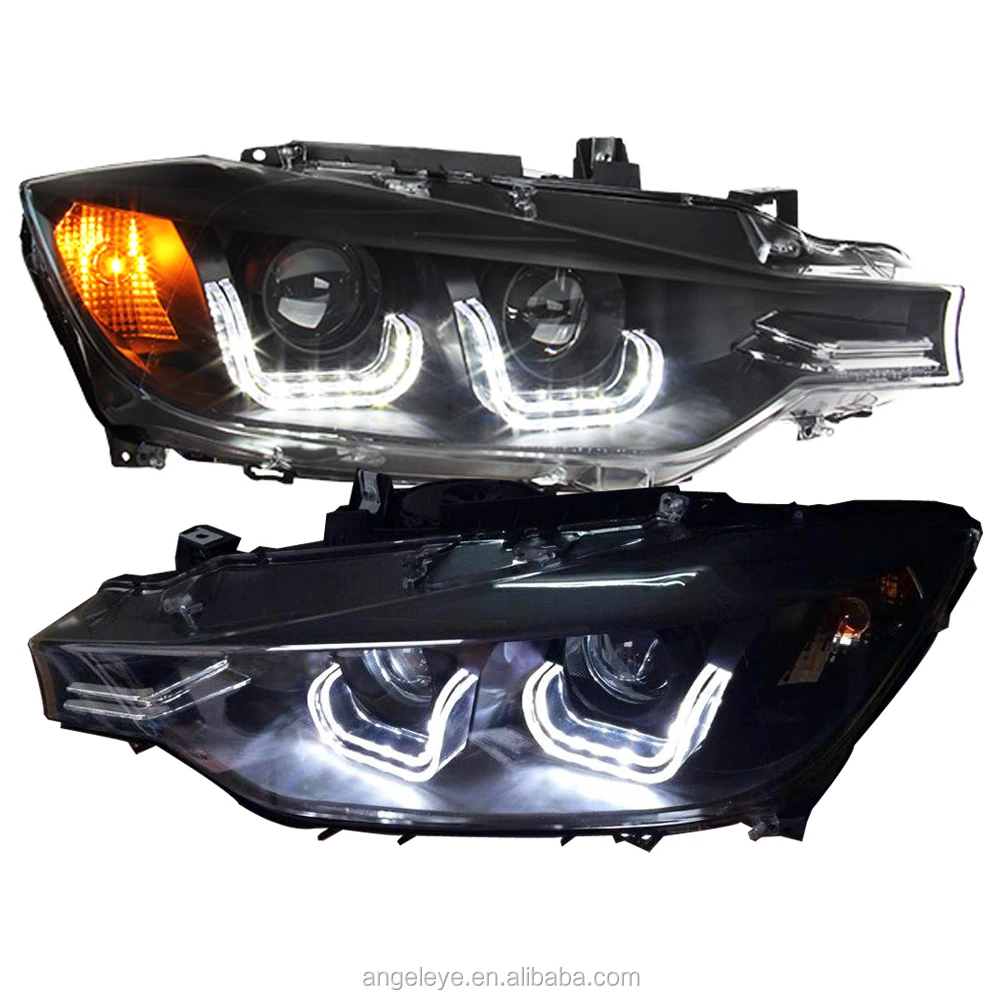 

For F30 F35 318 320 325 328 330 335 LED Angel Eyes Headlight for original car without HID KIT 2013-2015 LF