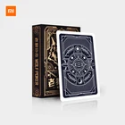 Игральные карты Youpin Xiaomi для покера, набор для покерных игр, Волшебная карта с синим сердечником, водонепроницаемые карты, волшебные настольные игры, 57*87 мм, карточная игра