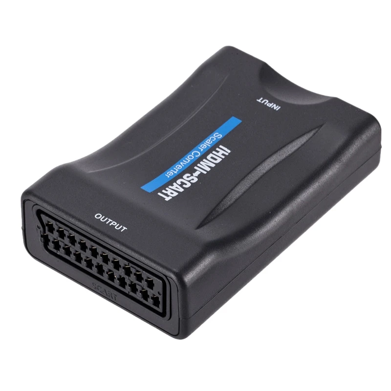 

HDMI to SCART Converter HDMI Input SCART Output Composite Video HD Stereo Audio Adapter 720P / 1080P for HDTV DVD
