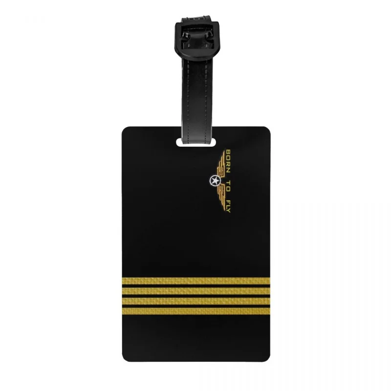 

Born To Fly Flight Pilot Luggage Tags for Suitcases Fashion Flying Aviation Aviator Baggage Tags Privacy Cover Name ID Card