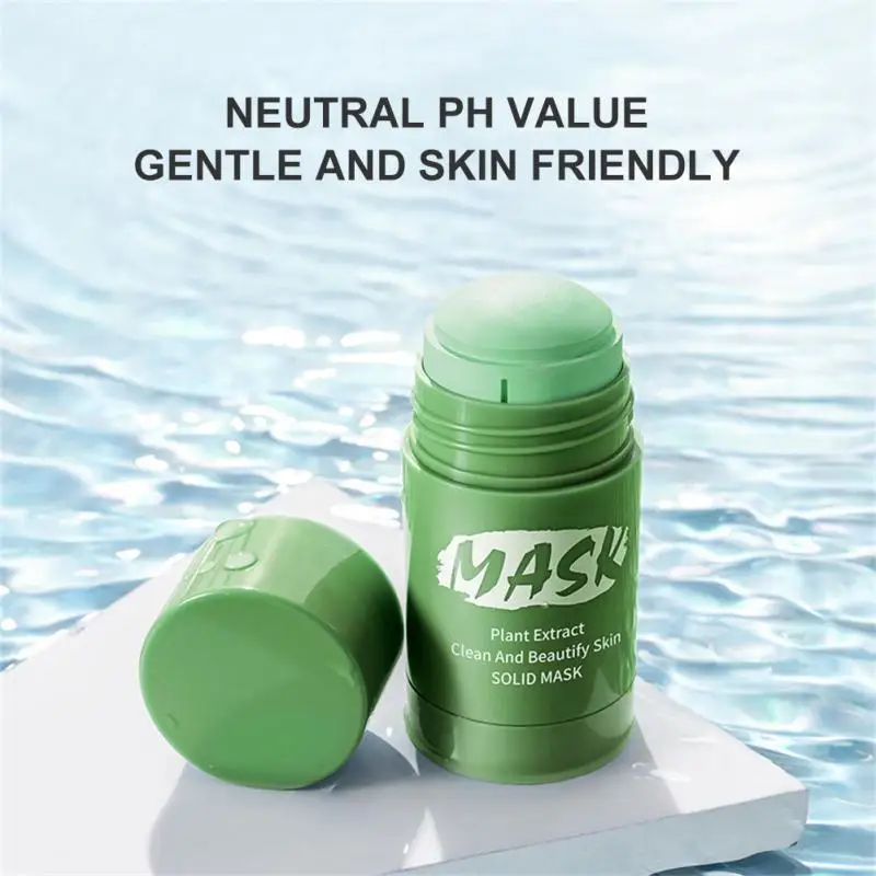 

Plant Mud Face Skin Solid Clean Mask Green Tea Cleaning Mask Moisturizing Oil Control Clay Mask Facial Skin Care Makeup Tools