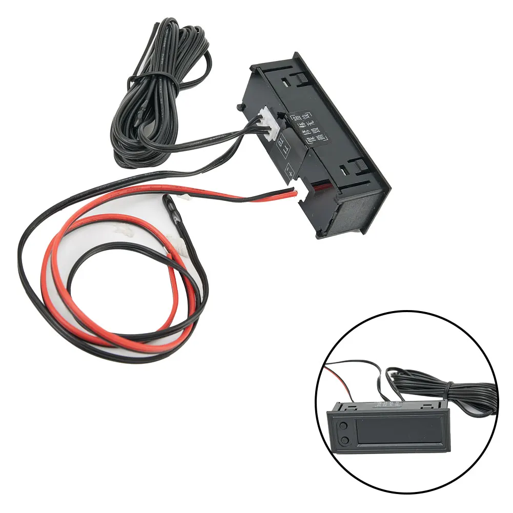 Автомобильные цифровые мини-часы 3 в 1 термометр вольтметр дисплей цифровой