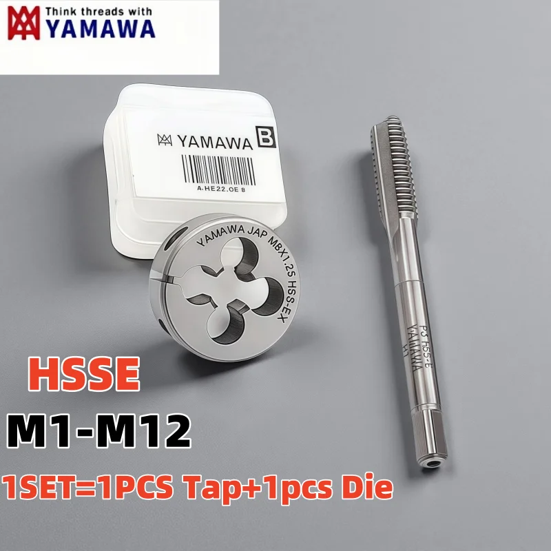 

Ручной метчик YAMAWA и круглый метчик с метрической резьбой HSSE Ручной режущий инструмент M1 M1.2 M1.4 M1.6 M1.7 M2 M2.5 M2.6 M3 M3.5 M4