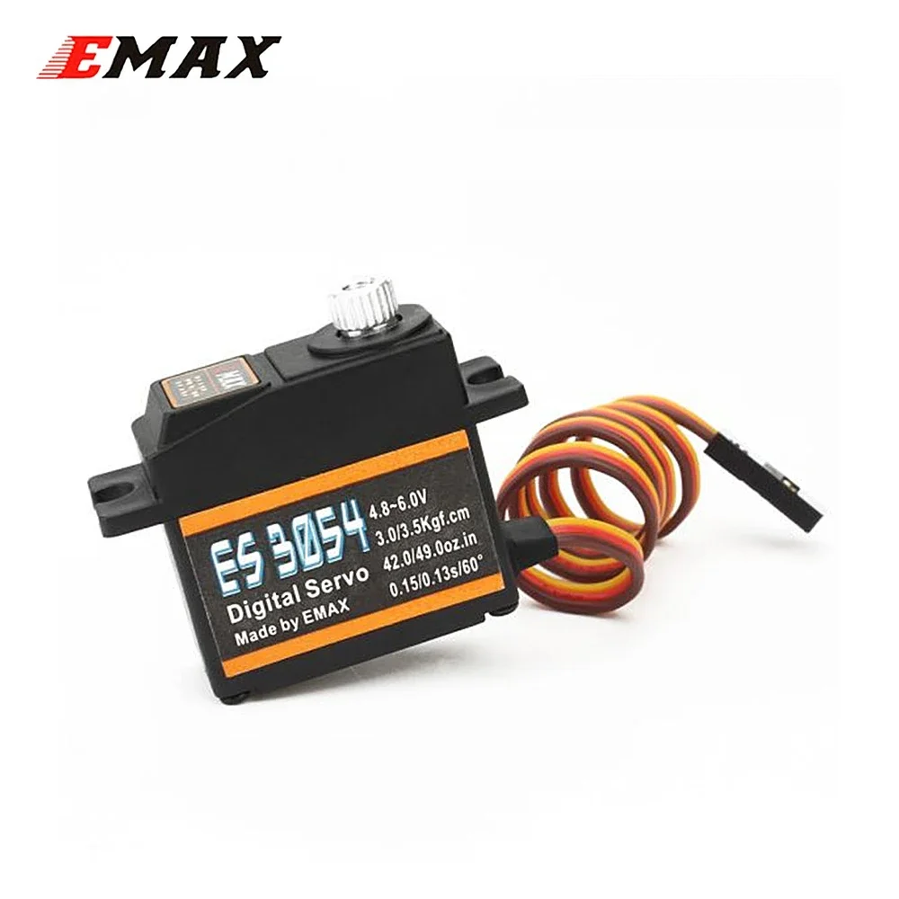 EMAX ES3054 17g 3 5 кг 0.13sec 23T Металлическая Шестерня цифровой сервопривод для RC самолета