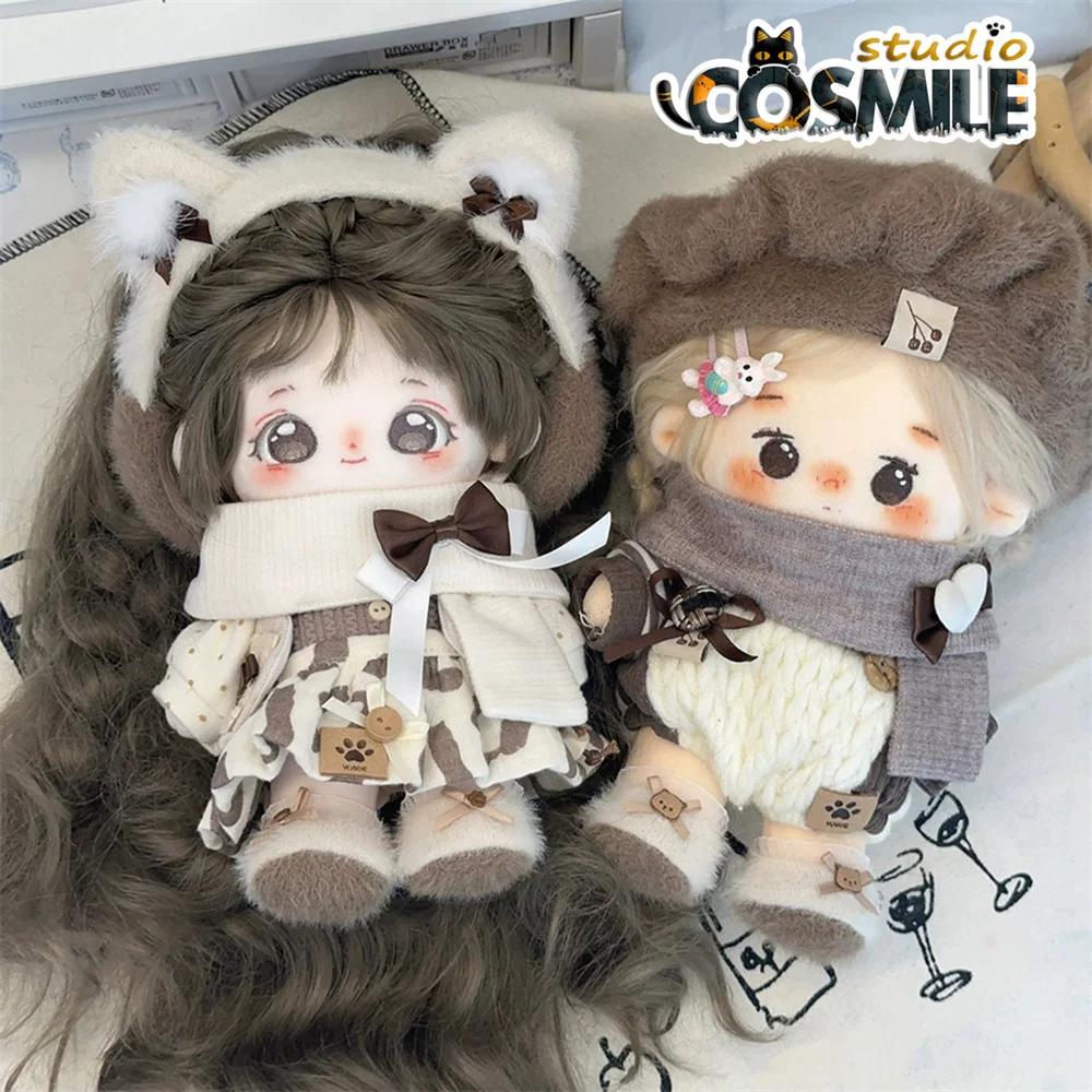 

Idol звезда Neko кошачьи ушки теплая зимняя шапка шарф костюм мягкий плюшевый Plushie 20 см Плюшевая Кукла Одежда Игрушка Одежда TS Jan