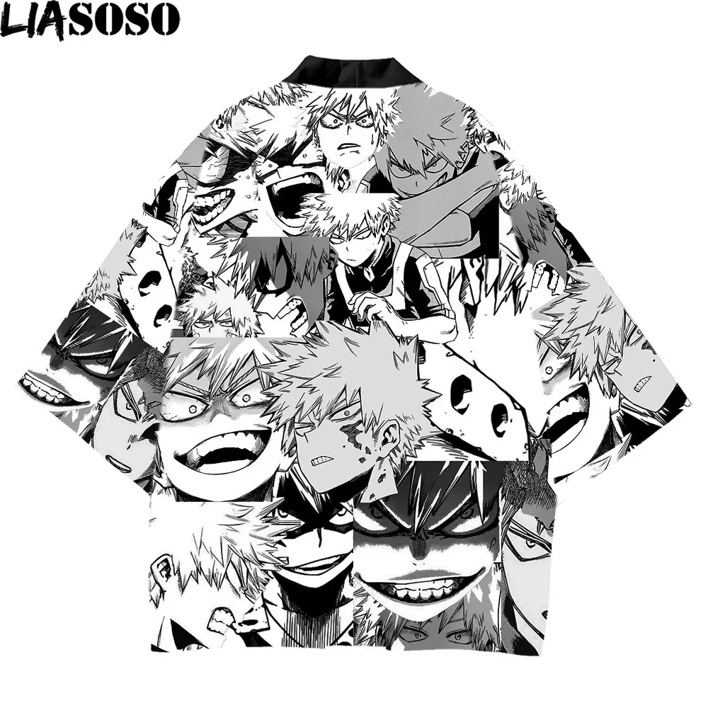 Традиционное кимоно liasao для мужчин и женщин халат косплея в стиле аниме