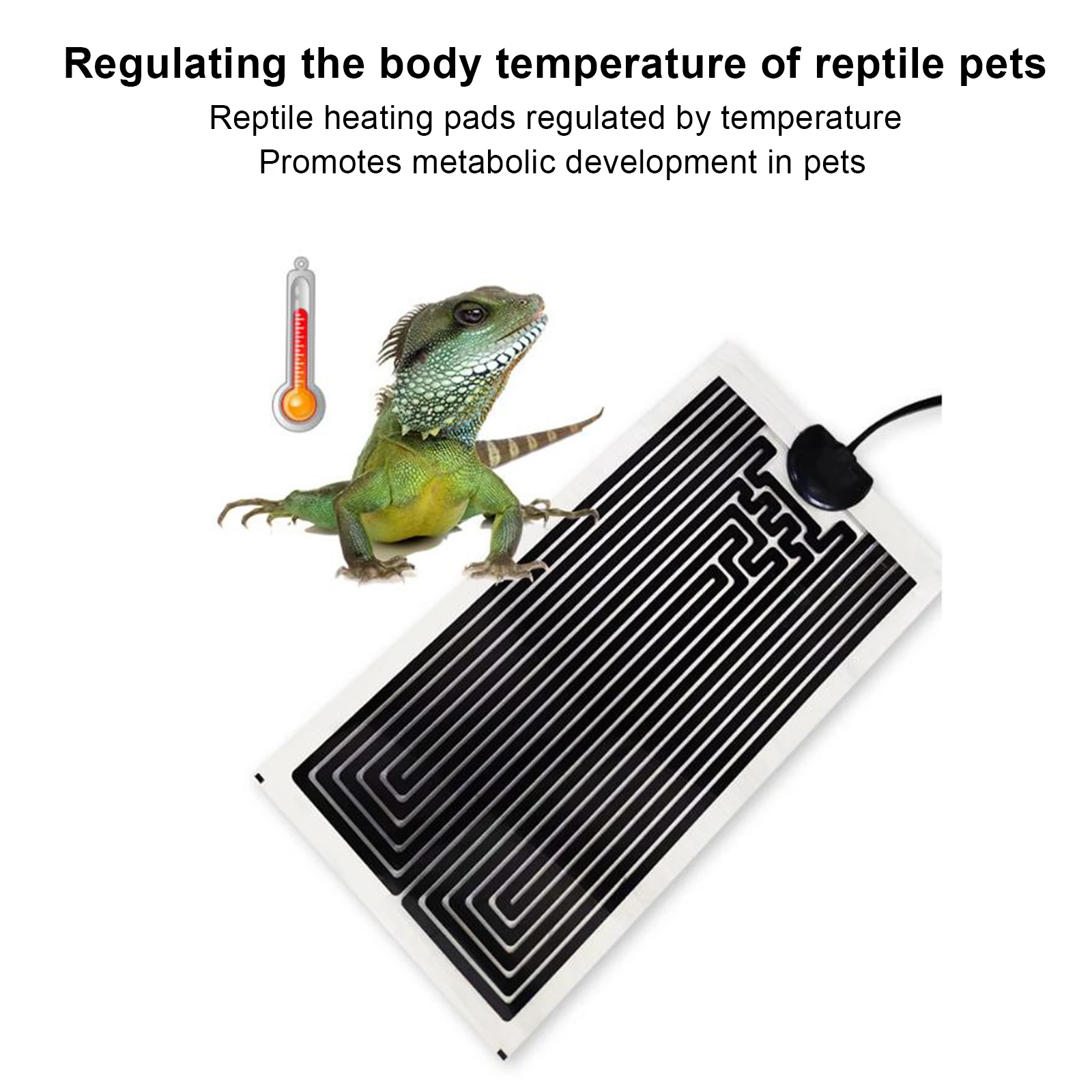 

Reptile Heating Pad Reptile Breeding Tank Heating Pad Adjustable Temperature Controller Pad for Turtle Snake Lizard Frog Spider