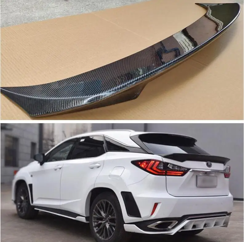 

High Quality REAL CARBON FIBER REAR WING TRUNK LIP TAIL SPOILER FOR LEXUS RX RX200t RX450h 2016 2017 2018 2019 2020