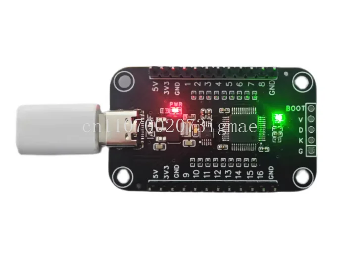 Фото USB-адаптер для 16 GPIO-выходов, последовательный порт PWM для 16 GPIO, уровень 3.3В/5В №2