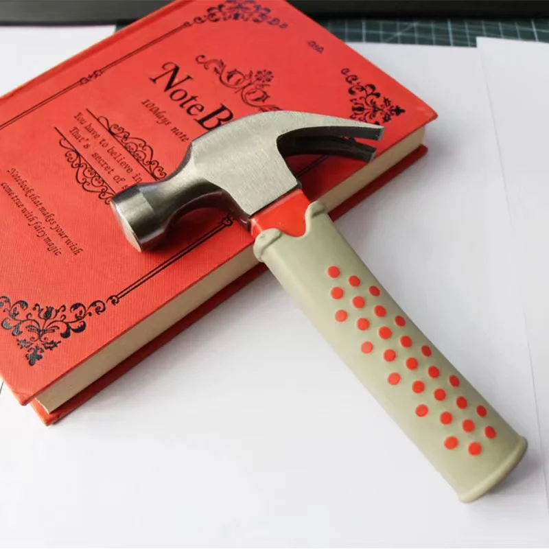 

New Outdoor Hammer Round Head Wooden Handle Hammer Car Escape Tool Hand Hammer Multifunctional Mini Hammer Woodworking One-Piece