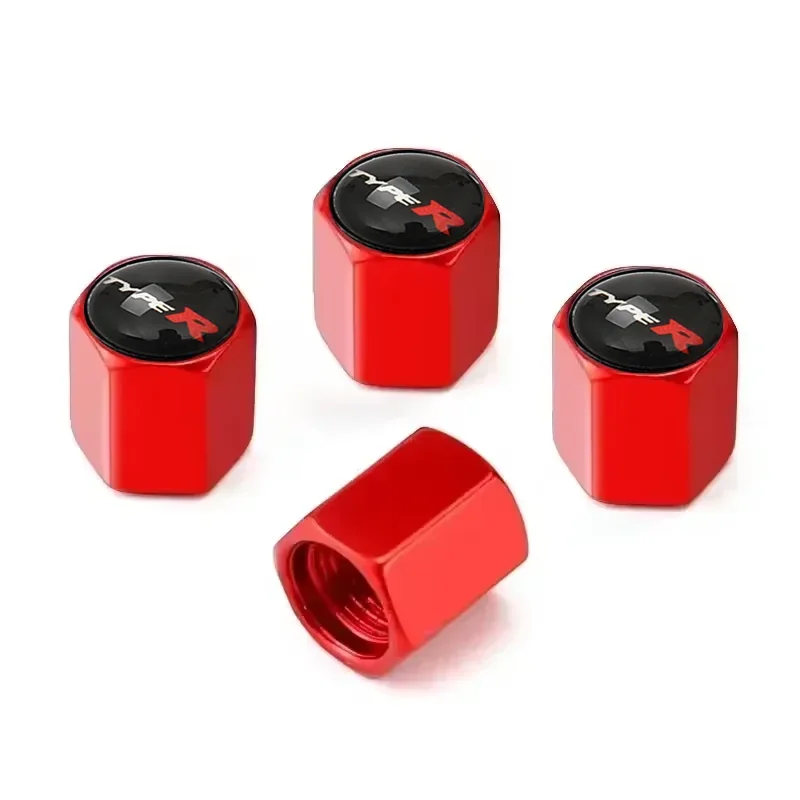 Car Styling Wheel Tire Valve Stems Caps Cover for Honda TypeR Logo Accord Civic CRV Fit HR-V Vezel Odyssey City Jazz Jade Stream