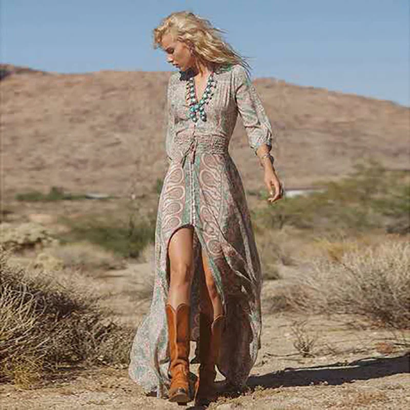 Dress fashion women's long dress in spring and summer of 2019