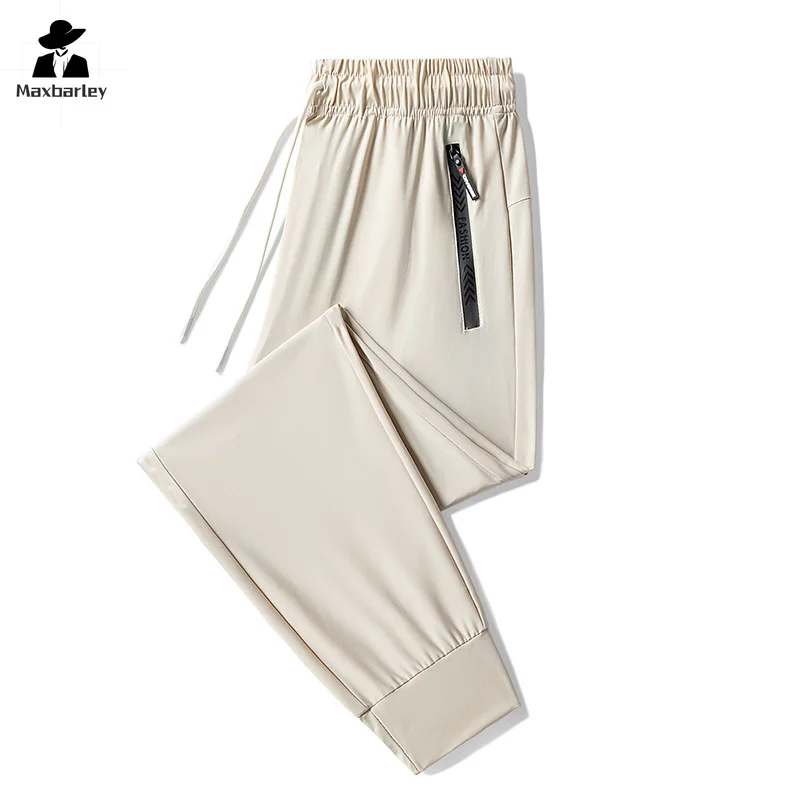 Спортивные штаны для фитнеса мужские весенние повседневные тонкие дышащие