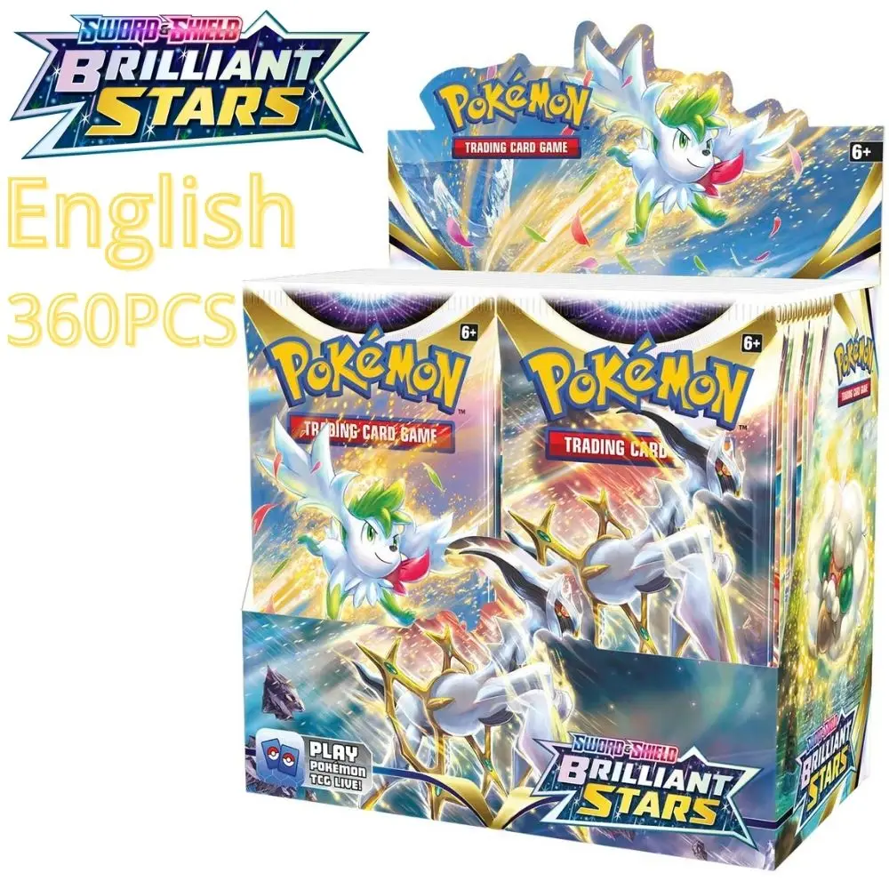 

2022 Newest 360/324Pcs Pokemon Cards Brilliant Stars Box TCG Sword&Shield Evolving Skies Fusion Card Game Collection Carte Toy