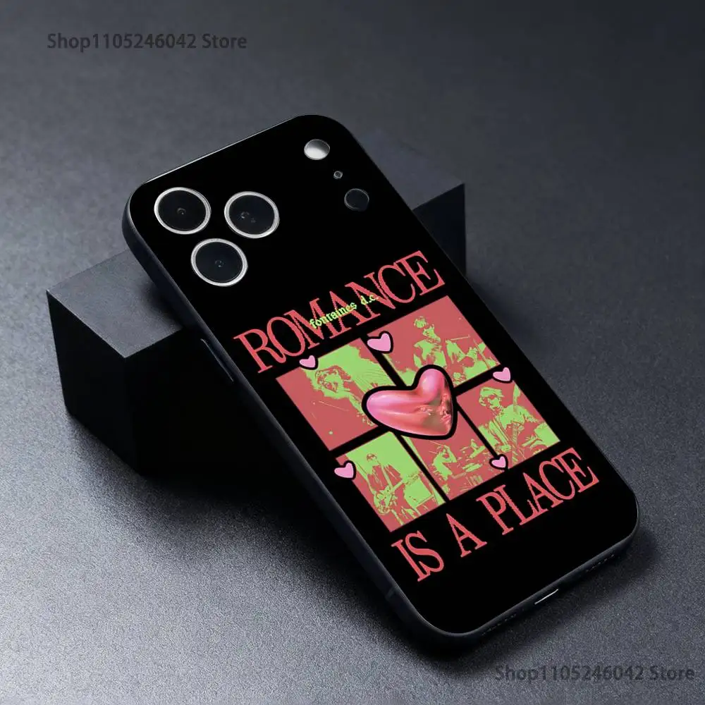 Фото Износостойкий чехол Fontaines DC Romance для iPhone 17,16,15,14,13,12,11,Pro,XS,Max,XR,Plus,E,SE4,Mini Black Soft Cover №5