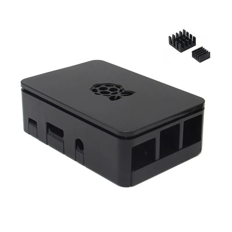 

Black Raspberry Pi Case Enclosure Box V4 With Heat Sink For Raspberry Pi 3/2/B+