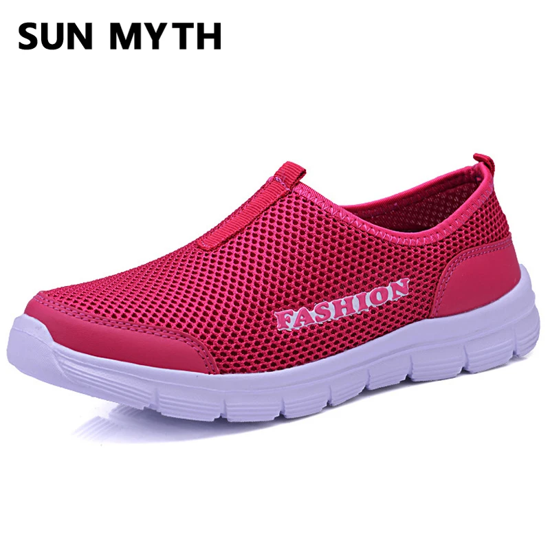 

Women's Vulcanize Shoes Breathable Mesh Women Sneakers Walking Shoes Light Comfort Women Loafers Casual Shoes Flats Plus Size 43