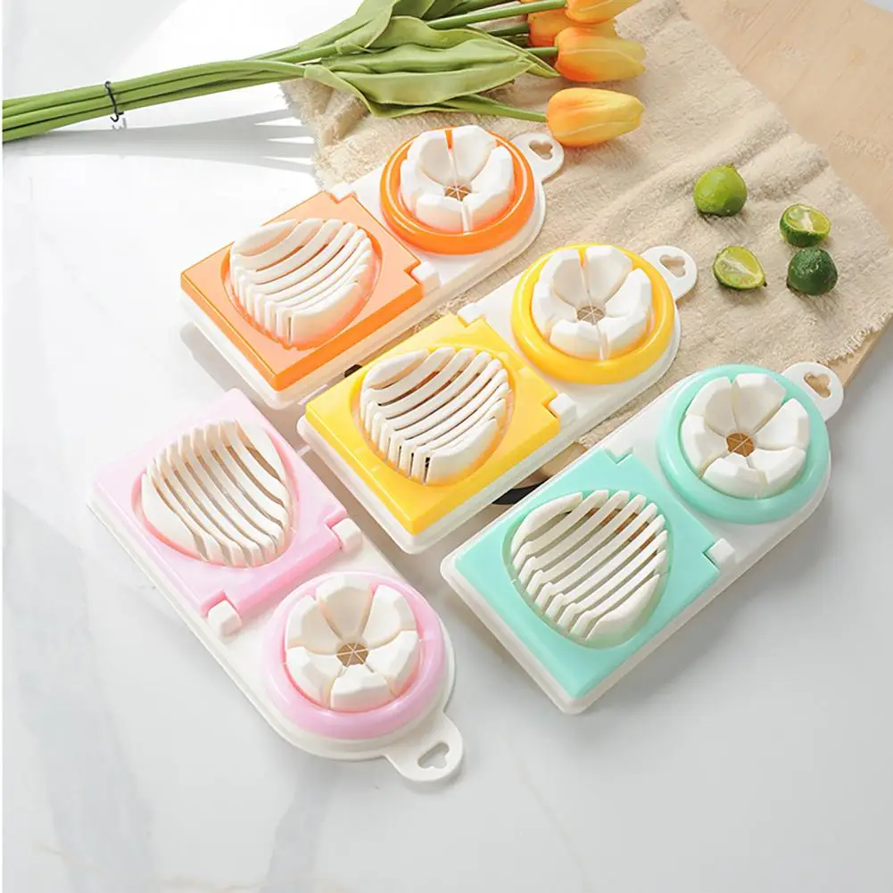 

Egg Cutter Uniform Thickness Food Grade Cooking Accessories Wire Cutting Fancy Splitting Cutting Egg Separator for Kitchen