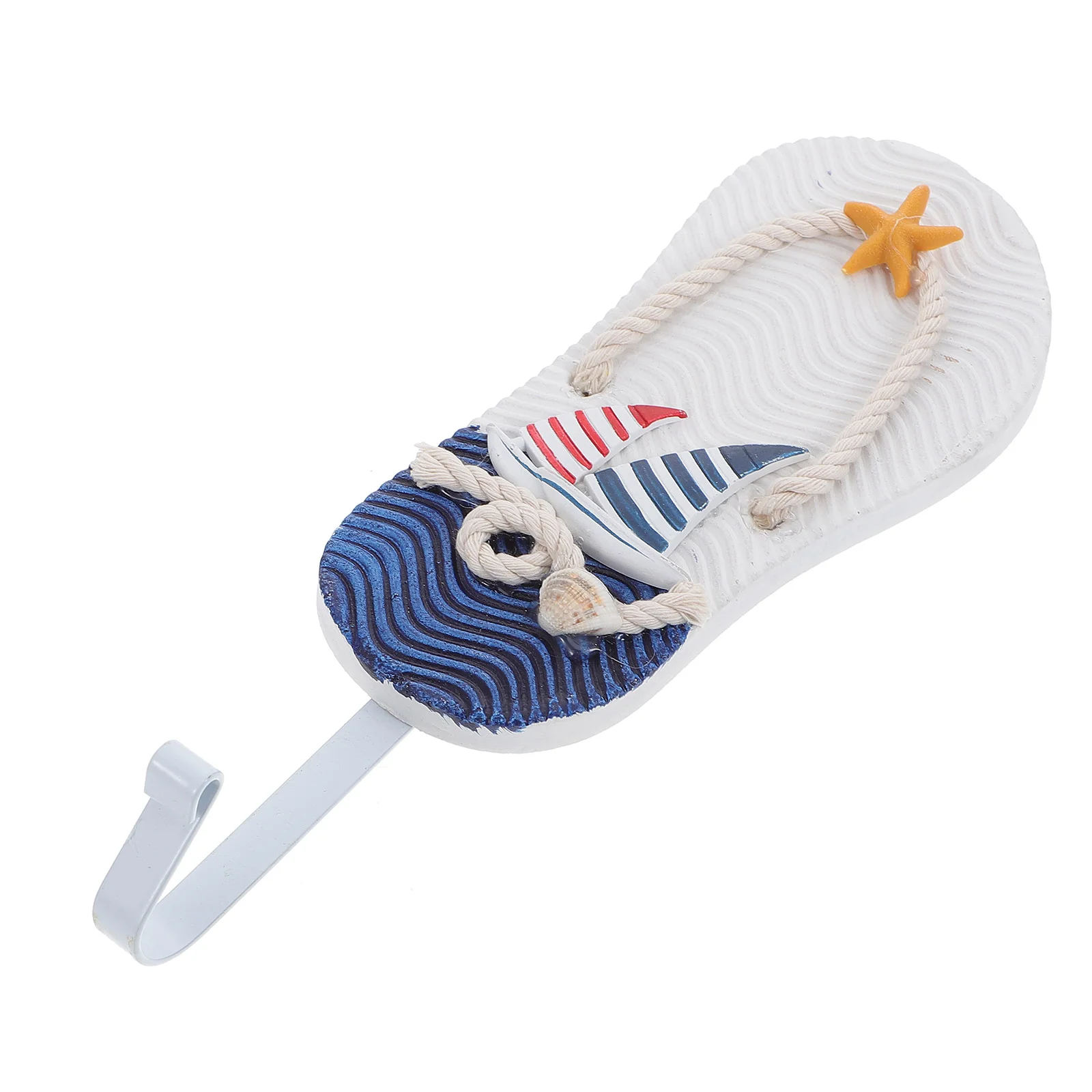 

Clothes Hook Mediterranean Style Hook Slipper Shape Hook Coat Hanging Hook