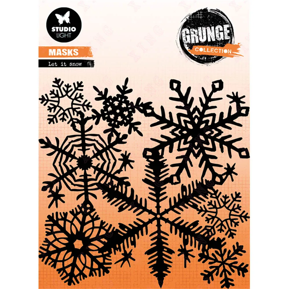 

Arrival Diy Layering Stencils Painting Scrapbook Coloring Embossing Album Decorative Template Craft Paper Card Let It Snow Molds
