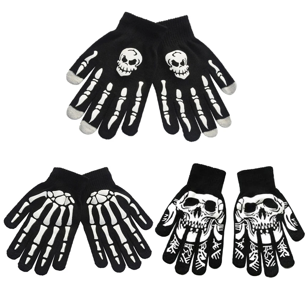 

Зимние вязаные перчатки 1 пара, Нескользящие теплые велосипедные перчатки для взрослых, мужчин, женщин, мужчин, грязеотталкивающие варежки ...