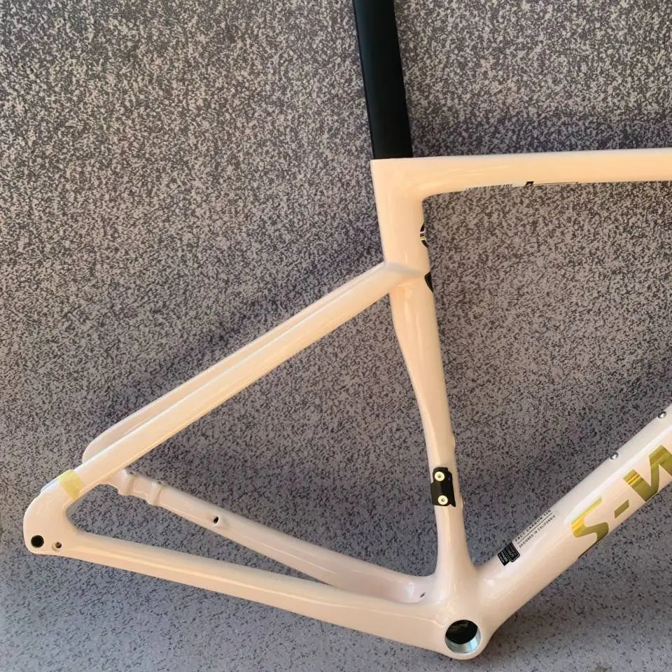 

New SL7 Carbon Fiber Frame Pink Road Bike Frame Racing Frameset Bicycle Frame With Handlebar Light Frame Made In China