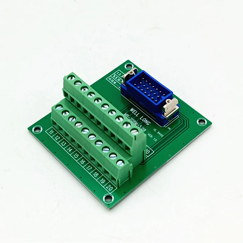 

MR-20RMD2+ I/O Interface Module Male Header Breakout Board, Terminal Block, Connector.