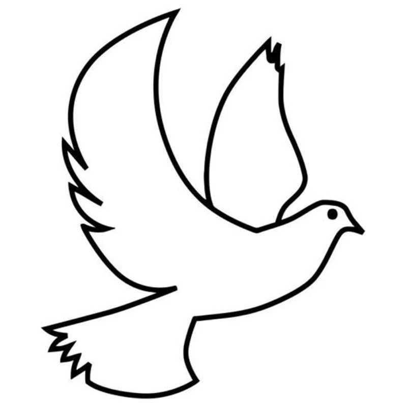 

11.7cm*14.2cm Dove Peace Fashion Car Styling Decor Car Sticker Black/Silver