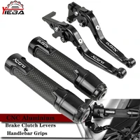 motorcycle adjustable folding extendable brake clutch levers handlebar handle grips for kymco xciting 250 300 400 500 all years