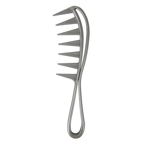 Пластиковая расческа с широкими зубьями Акула, инструмент для стрижки волос в стиле ретро
